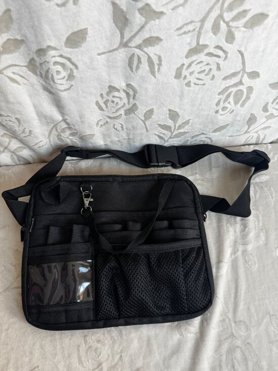 Damero Handbags - Black Damero Nurse Utility Waist Bag Compact Organizer for Tools And Supplies